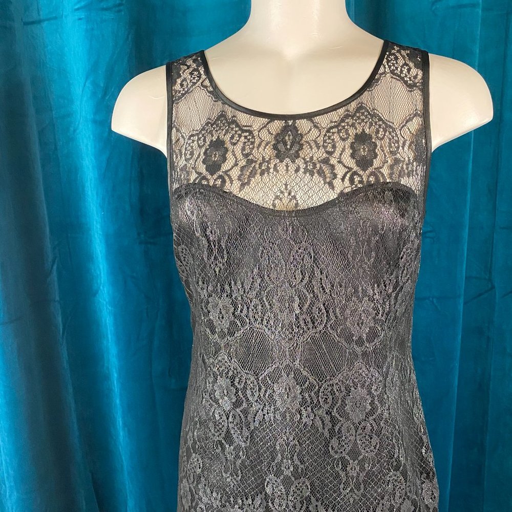 A/X Armani Exchange Lace Mini Dress Black - Picture 5 of 11